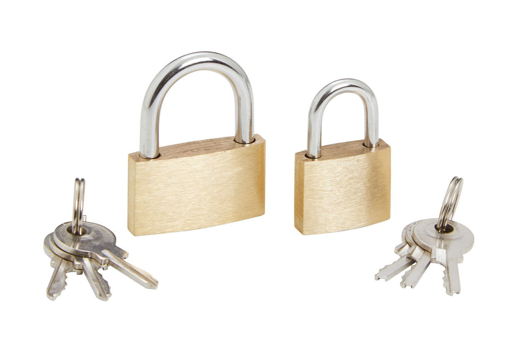 Blue Spot Tools 2 PCE 20mm & 30mm Brass Padlocks | B/S77018