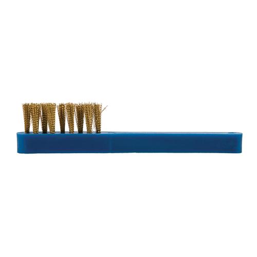 Brass Food Safe Wire Brush Plastic Handle Spark Plug Brush | Silverline Tools