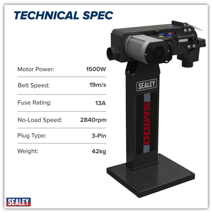 Power Belt Sander/Linisher 100 x 1220mm 1500W/230V | SM100