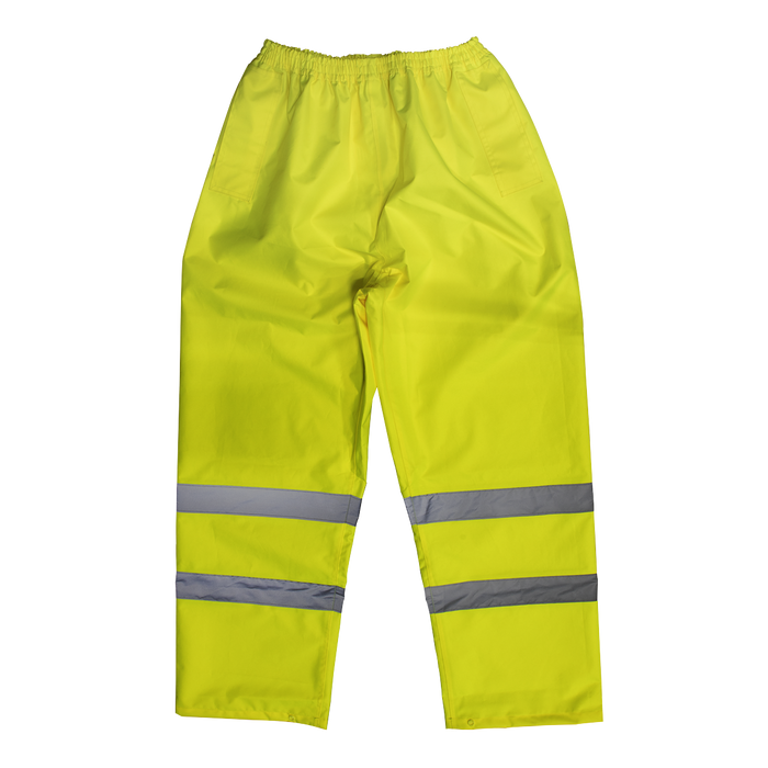 Worksafe® Hi-Vis Yellow Waterproof Trousers - Medium | 807M