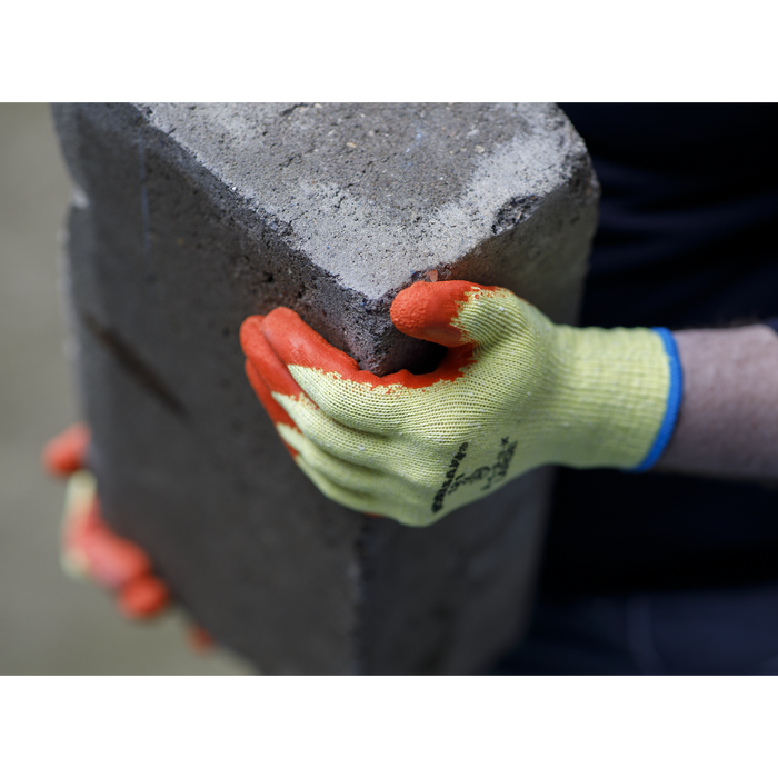 Worksafe® Super Grip Knitted Gloves with Latex Palm, Large - Pair | 9121L