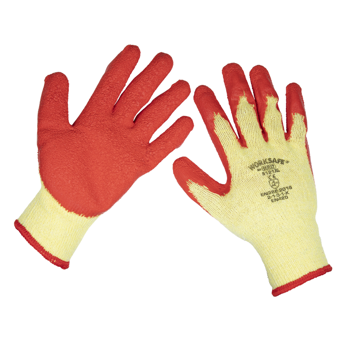 Worksafe® Super Grip Knitted Gloves with Latex Palm, X-Large - Pack of 12 Pairs | 9121XL/12