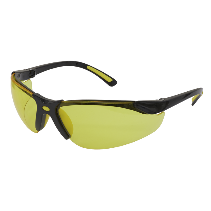 Worksafe® Zante Style Amber Lens Safety Glasses with Flexi Arms | 9215