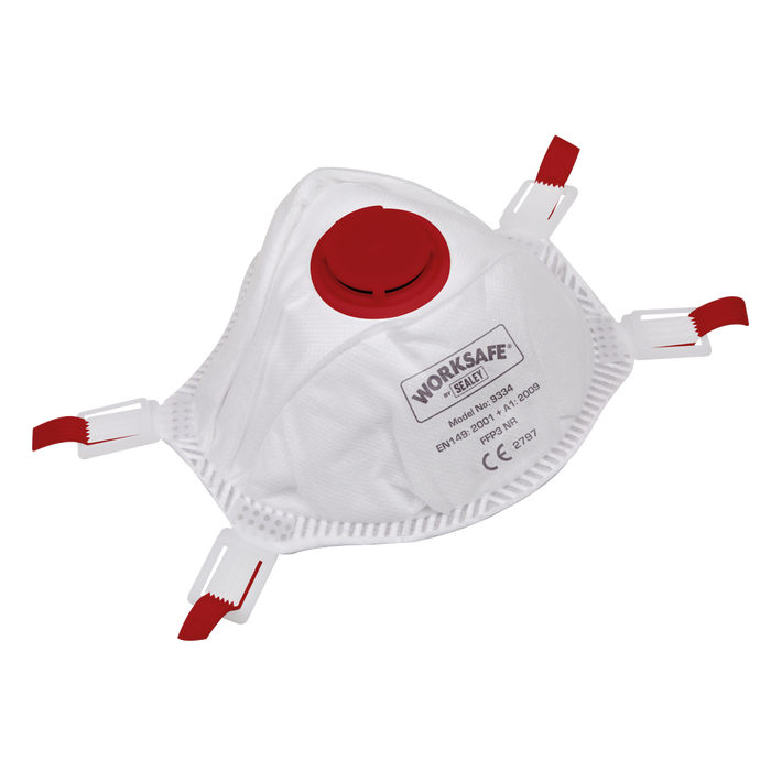 Worksafe® FFP3 Valved Cup Mask - Pack of 10 | 9334/10