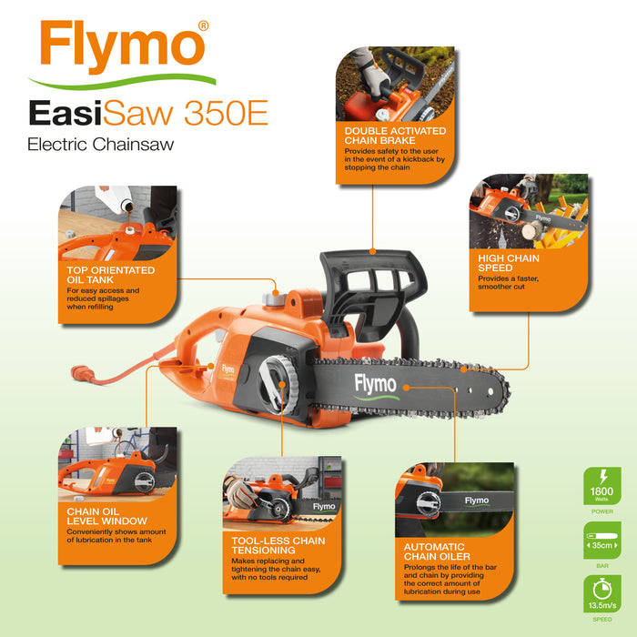 Flymo EasiSaw 350E Corded Chainsaw | 970609701