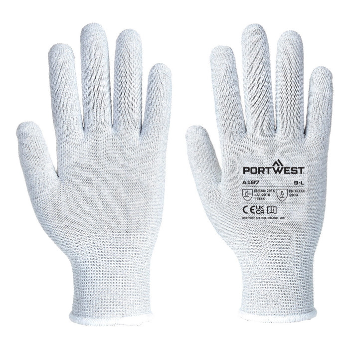 Portwest ESD 13 Liner Glove (Pack of 12) | A197