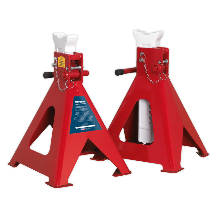 Auto Rise Ratchet Axle Stands (Pair) 10 Tonne Capacity per Stand | AAS10000