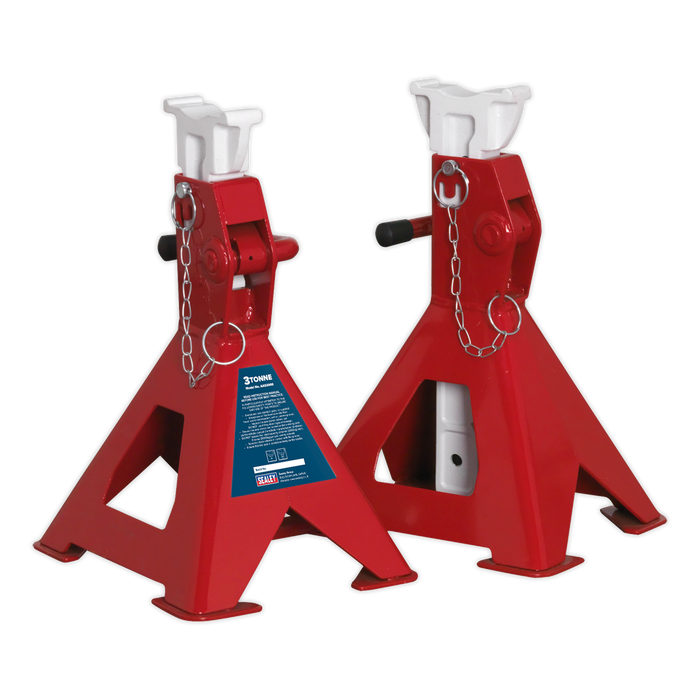 Auto Rise Ratchet Axle Stands (Pair) 3 Tonne Capacity per Stand | AAS3000