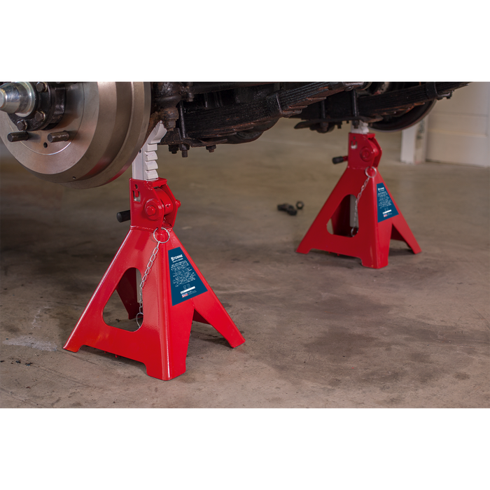 Auto Rise Ratchet Axle Stands (Pair) 5 Tonne Capacity per Stand | AAS5000