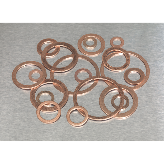 Copper Sealing Washer Assortment 250pc | AB020CW