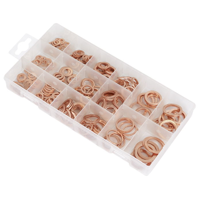 Copper Sealing Washer Assortment 250pc | AB020CW