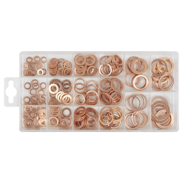 Copper Sealing Washer Assortment 250pc | AB020CW