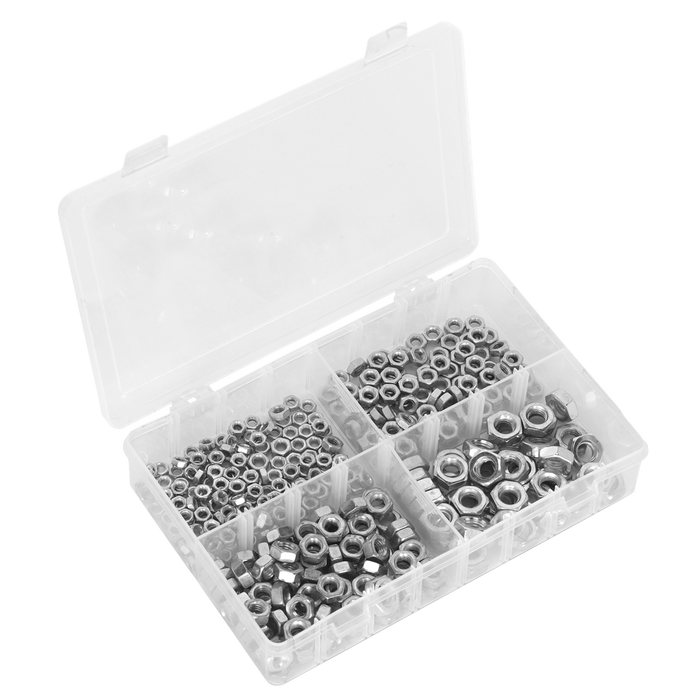 Steel Nut Assortment M5-M10 370pc | AB028SN