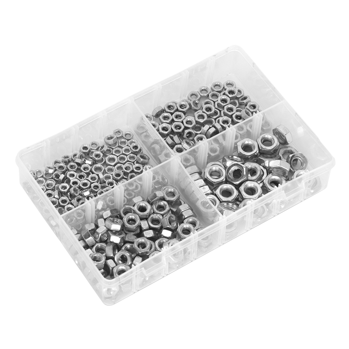 Steel Nut Assortment M5-M10 370pc | AB028SN