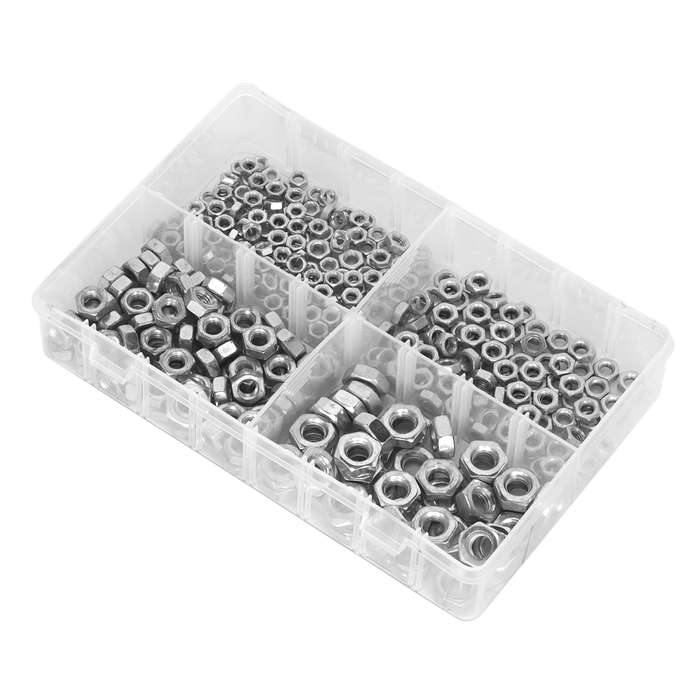 Steel Nut Assortment M5-M10 370pc | AB028SN