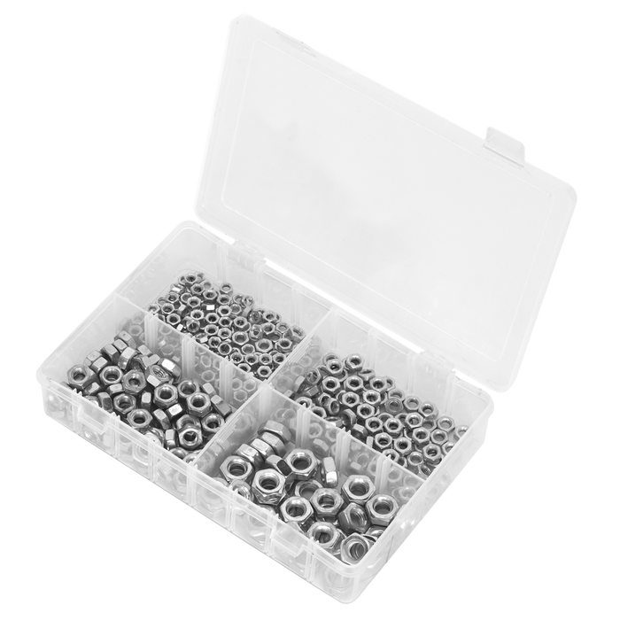 Steel Nut Assortment M5-M10 370pc | AB028SN