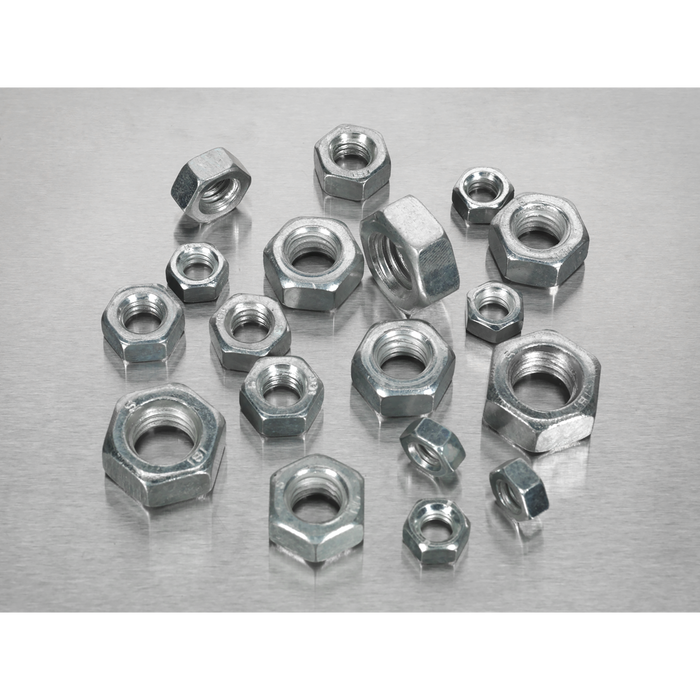 Steel Nut Assortment DIN 934 - 1/4"-1/2"UNF 320pc | AB029SN