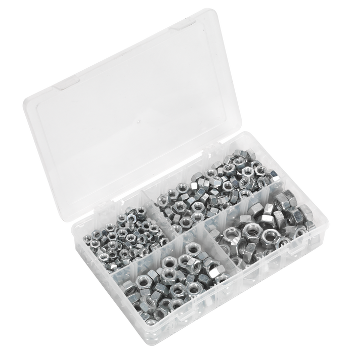Steel Nut Assortment DIN 934 - 1/4"-1/2"UNF 320pc | AB029SN