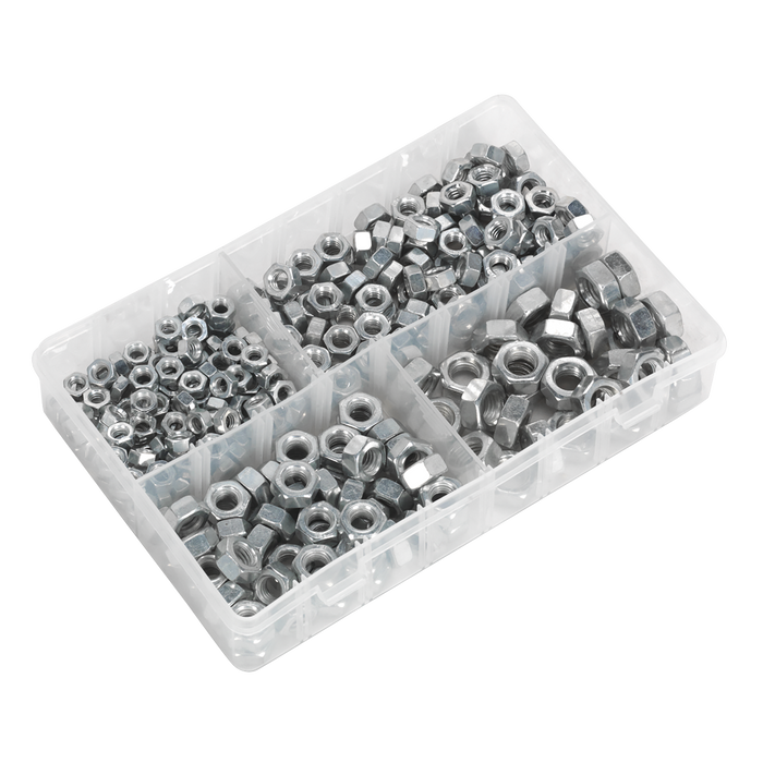 Steel Nut Assortment DIN 934 - 1/4"-1/2"UNF 320pc | AB029SN