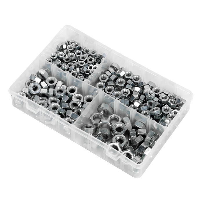 Steel Nut Assortment DIN 934 - 1/4"-1/2"UNF 320pc | AB029SN