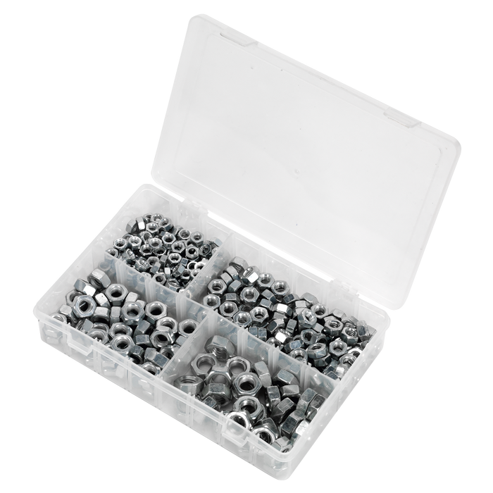 Steel Nut Assortment DIN 934 - 1/4"-1/2"UNF 320pc | AB029SN