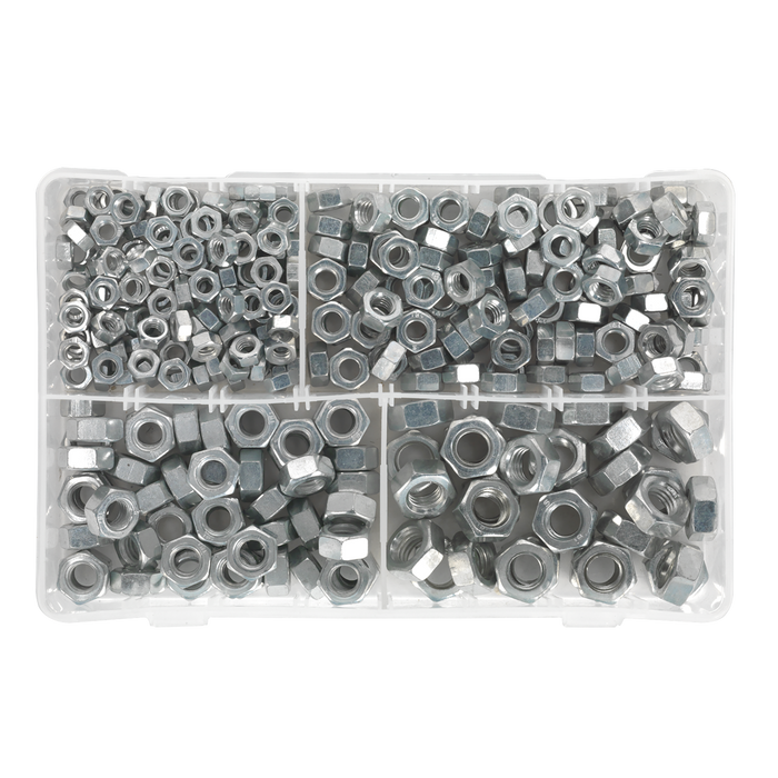 Steel Nut Assortment DIN 934 - 1/4"-1/2"UNF 320pc | AB029SN