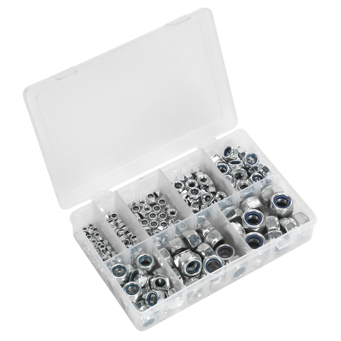 Nylon Locknut Assortment M4-M16 255pc | AB033LN
