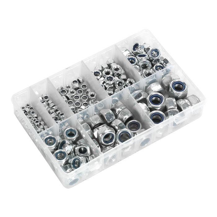 Nylon Locknut Assortment M4-M16 255pc | AB033LN