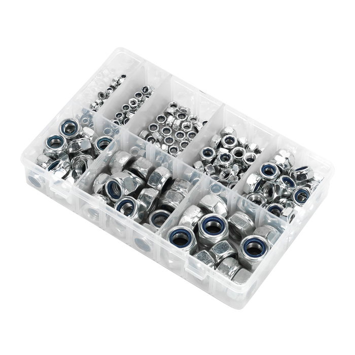 Nylon Locknut Assortment M4-M16 255pc | AB033LN