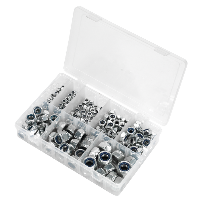 Nylon Locknut Assortment M4-M16 255pc | AB033LN