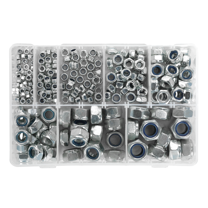 Nylon Locknut Assortment M4-M16 255pc | AB033LN