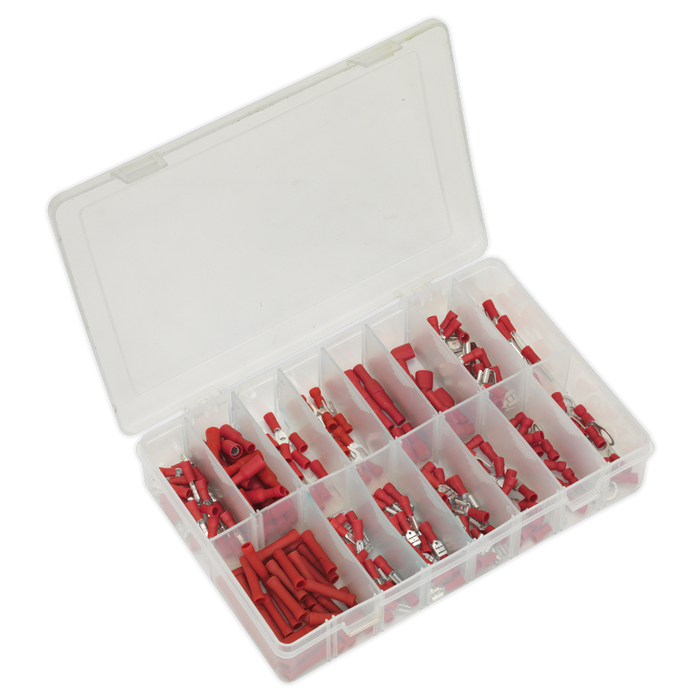 Crimp Terminal Assortment 260pc - Red | AB039RT