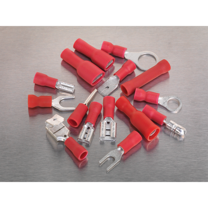 Crimp Terminal Assortment 260pc - Red | AB039RT