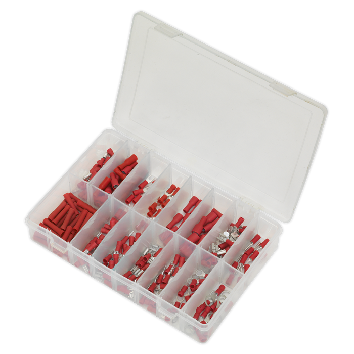 Crimp Terminal Assortment 260pc - Red | AB039RT