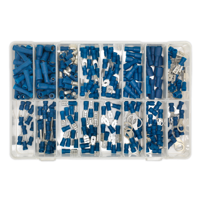 Crimp Terminal Assortment 280pc - Blue | AB040BT