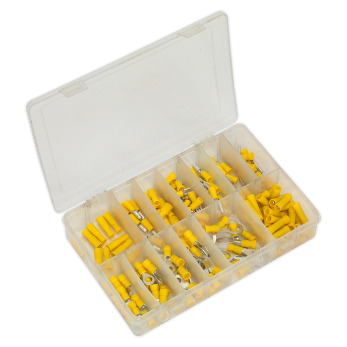 Crimp Terminal Assortment 140pc - Yellow | AB041YT