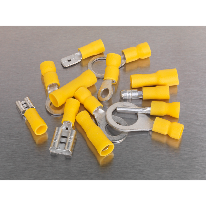 Crimp Terminal Assortment 140pc - Yellow | AB041YT