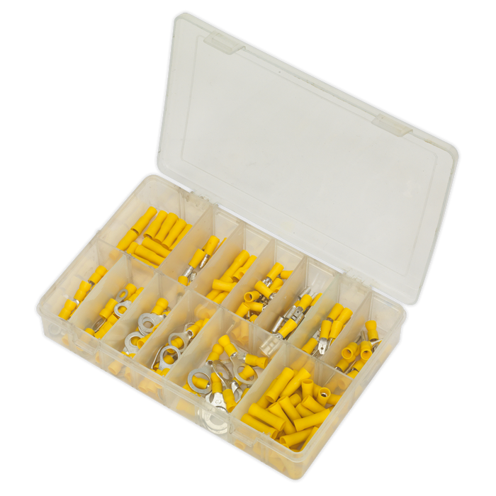 Crimp Terminal Assortment 140pc - Yellow | AB041YT