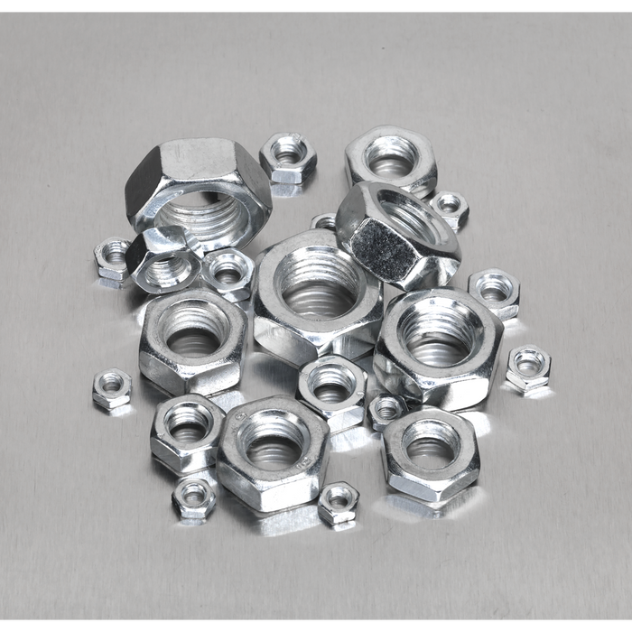 Steel Nut Assortment 255pc M4-M16 Metric | AB046SN
