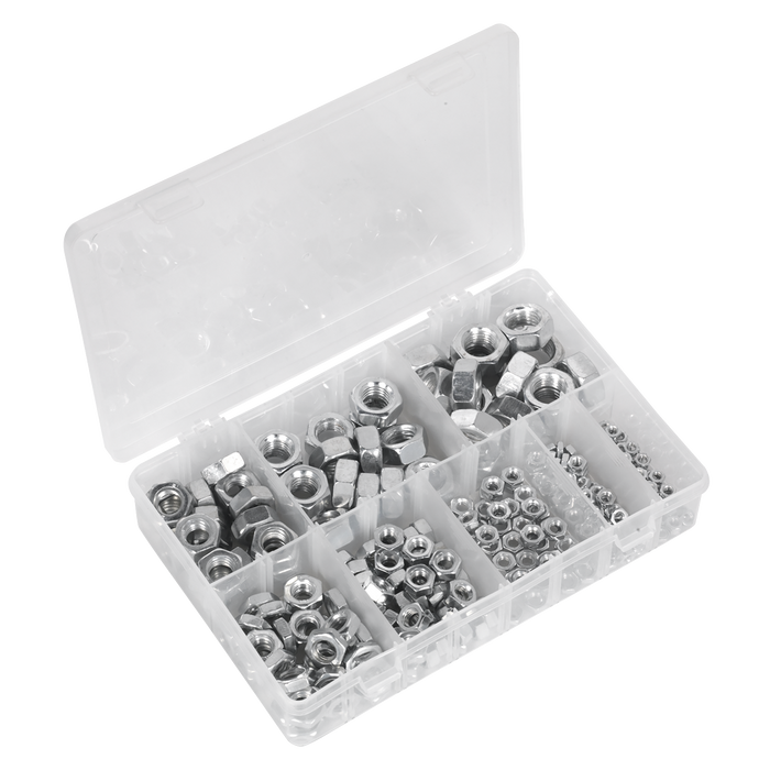 Steel Nut Assortment 255pc M4-M16 Metric | AB046SN