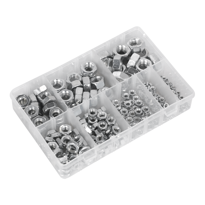 Steel Nut Assortment 255pc M4-M16 Metric | AB046SN