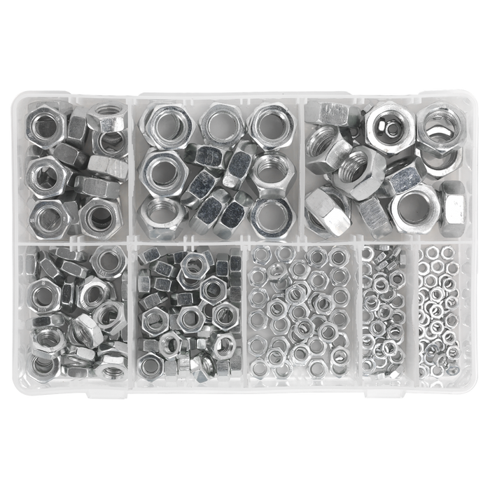 Steel Nut Assortment 255pc M4-M16 Metric | AB046SN