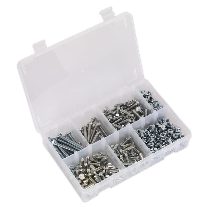 High Tensile Setscrew, Nut & Washer Assortment M6 408pc | AB050SNW