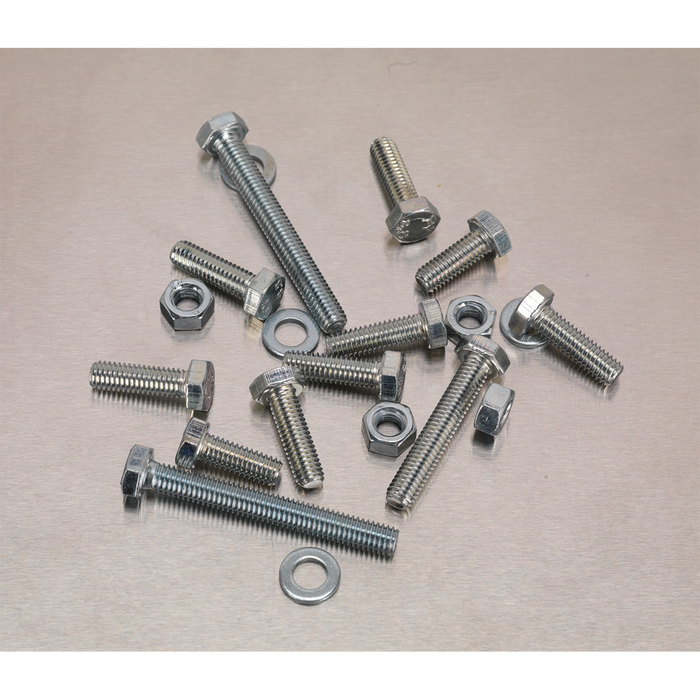 High Tensile Setscrew, Nut & Washer Assortment M6 408pc | AB050SNW
