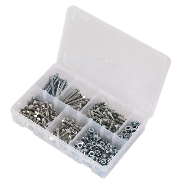 High Tensile Setscrew, Nut & Washer Assortment M6 408pc | AB050SNW