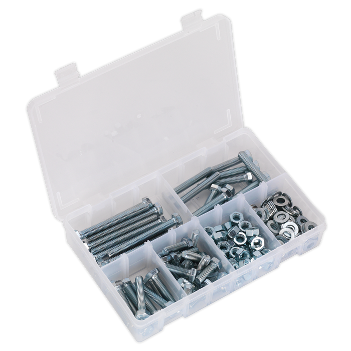 High Tensile Setscrew, Nut & Washer Assortment M8 220pc | AB051SNW