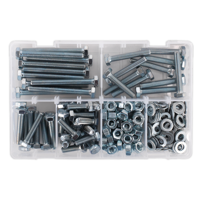High Tensile Setscrew, Nut & Washer Assortment M8 220pc | AB051SNW