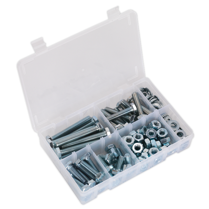High Tensile Setscrew, Nut & Washer Assortment M10 150pc | AB052SNW