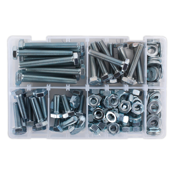 High Tensile Setscrew, Nut & Washer Assortment M10 150pc | AB052SNW