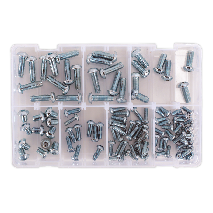Button Head High Tensile 10.9 Socket Screw Assortment M5-M10 108pc - DIN 912 | AB053BH